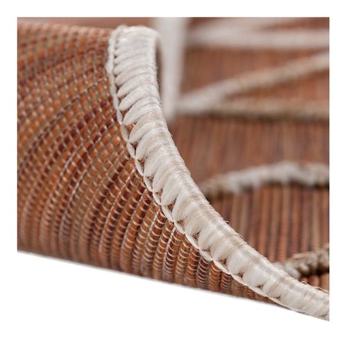 Tapis Ethnique Intérieur Et Extérieur Plat Design Vrensted Terre 80x150