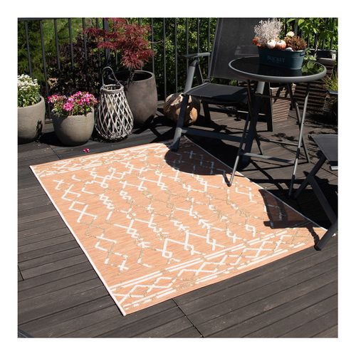 Tapis Ethnique Intérieur Et Extérieur Plat Design Vrensted Terre 160x230