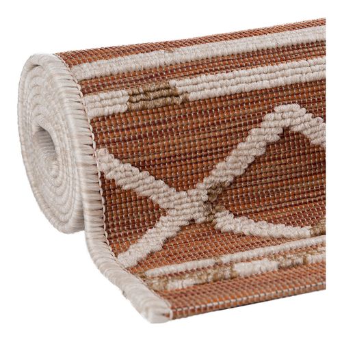 Tapis Ethnique Intérieur Et Extérieur Plat Design Vrensted Terre 160x230