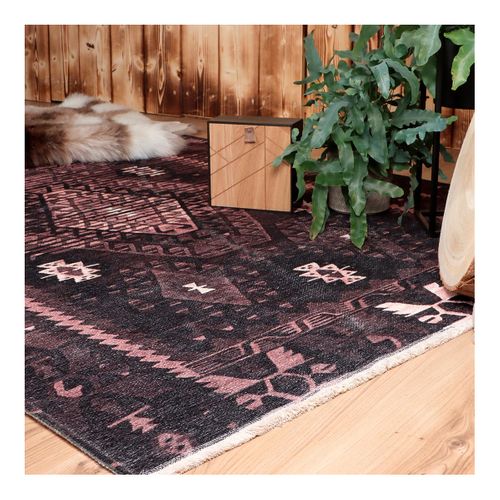 Tapis Ethnique Extérieur Et Intérieur Berbère Ika Rose 75x150