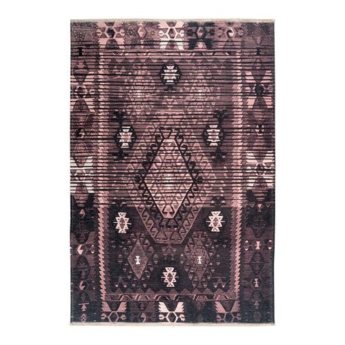 Tapis Ethnique Extérieur Et Intérieur Berbère Ika Rose 75x150