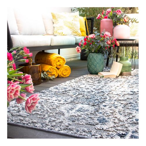 Tapis Vintage Extérieur Et Intérieur 3d Ambra Taupe 160x230