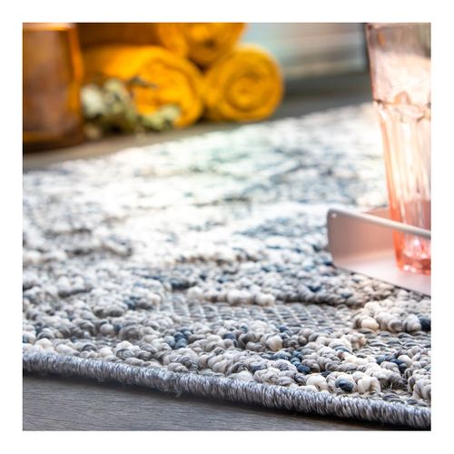 Tapis Vintage Extérieur Et Intérieur 3d Ambra Taupe 200x290