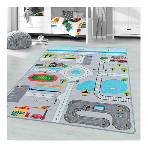 Tapis Chambre Bébé Et Enfant Road Gris 200x290