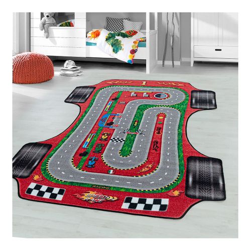 Tapis De Jeu Pour Garçon Car Rouge 200x290
