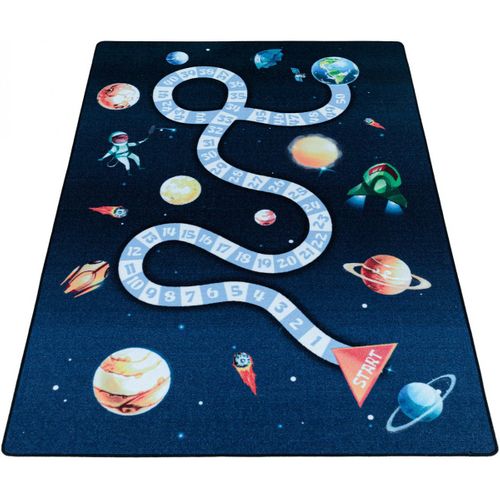 Tapis Enfant De Jeu Garçon Astronaute Bleu Marine 200x290