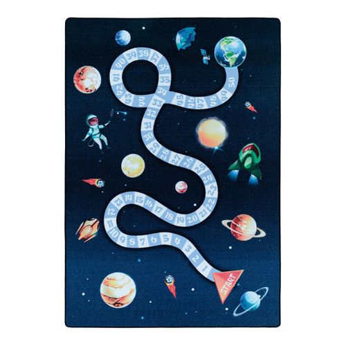 Tapis Enfant De Jeu Garçon Astronaute Bleu Marine 200x290