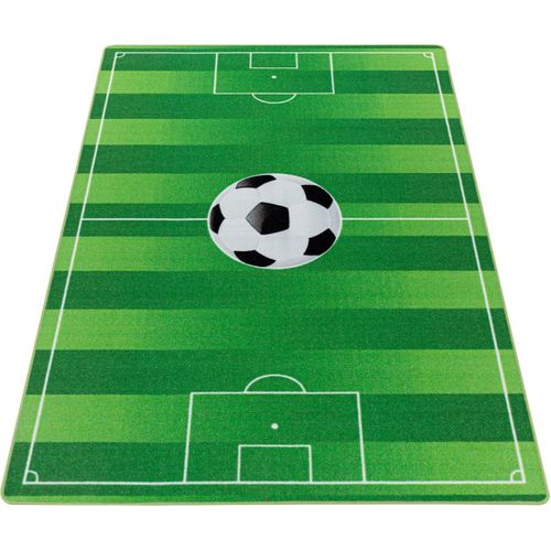 Tapis Enfant De Jeu Football Soccer Vert 200x290