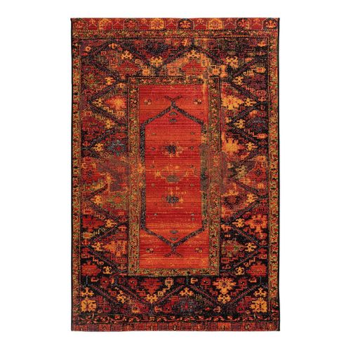 Tapis D'intérieur Et Extérieur Ethnique Rouge Elina Multicolore 160x230