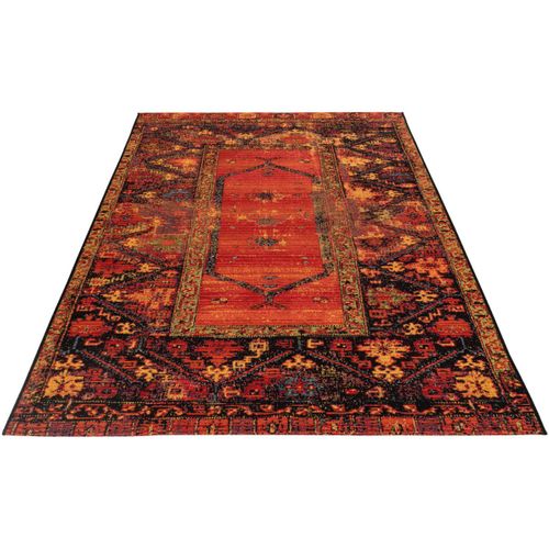 Tapis D'intérieur Et Extérieur Ethnique Rouge Elina Multicolore 160x230