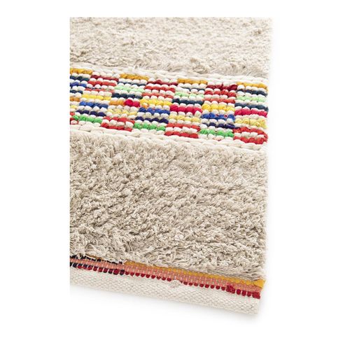 Tapis Design Ethnique Gris Coton Plat Lonepine Gris 200x290