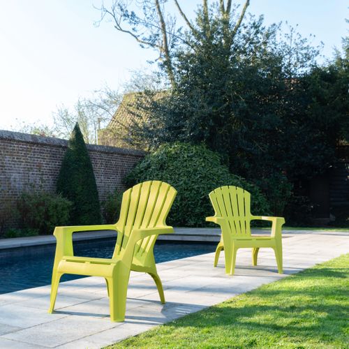 Lot De 2 Fauteuils Adirondack Anis