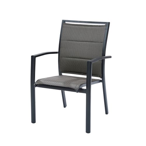 Ensemble Modulo 6/10p En Aluminium Et 6 Fauteuils Et 4 Chaises Pliantes En Aluminium Et Textilène