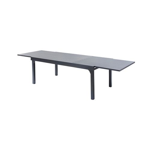 Table Modulo 8/12 Personnes Structure Et Plateau En Aluminium Gris Anthracite