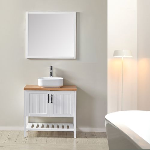 Ensemble De Salle De Bain Blanc 80 Cm