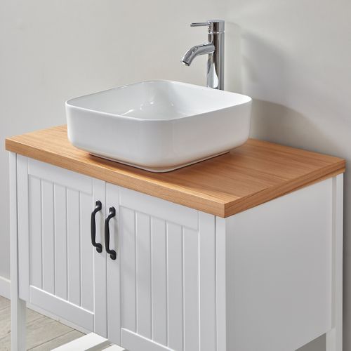 Ensemble De Salle De Bain Blanc 80 Cm