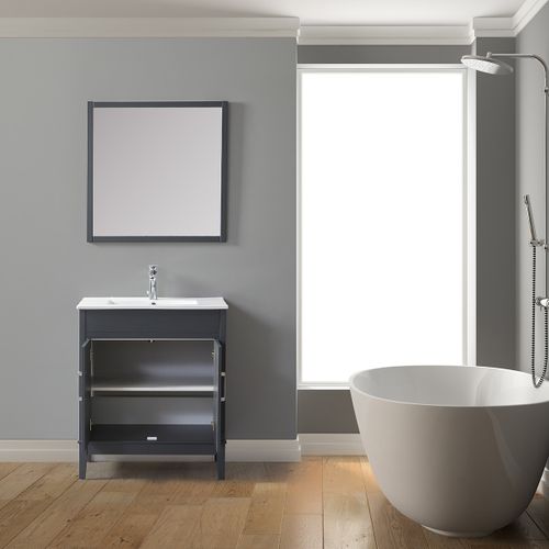 Ensemble De Salle De Bain Gri 75 Cm