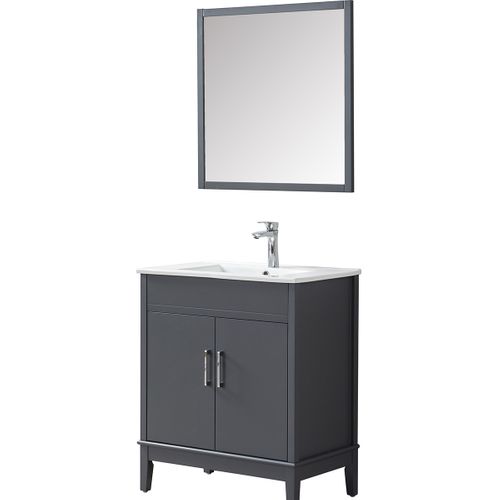 Ensemble De Salle De Bain Gri 75 Cm