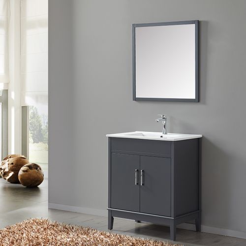 Ensemble De Salle De Bain Gri 75 Cm