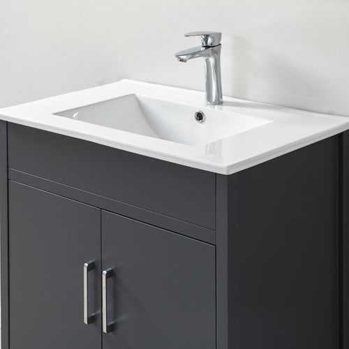 Ensemble De Salle De Bain Gri 75 Cm