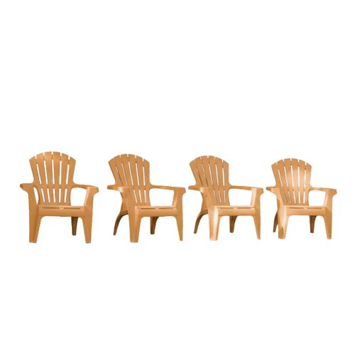Lot De 4 Fauteuils Adirondack Ocre