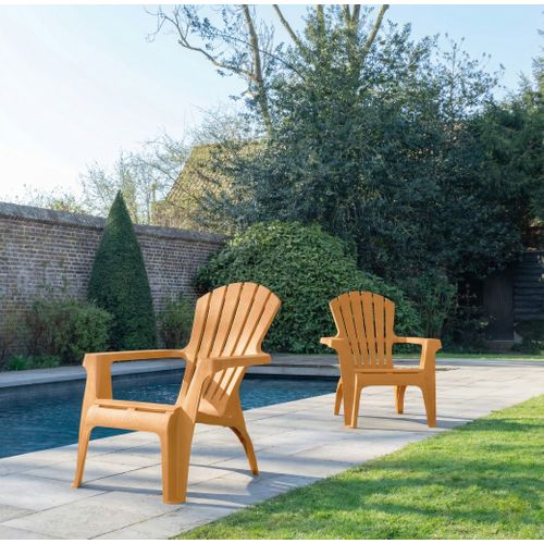 Lot De 4 Fauteuils Adirondack Ocre