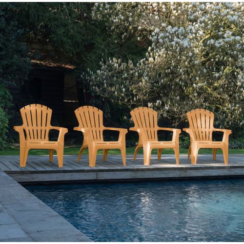 Lot De 2 Fauteuils Adirondack Ocre