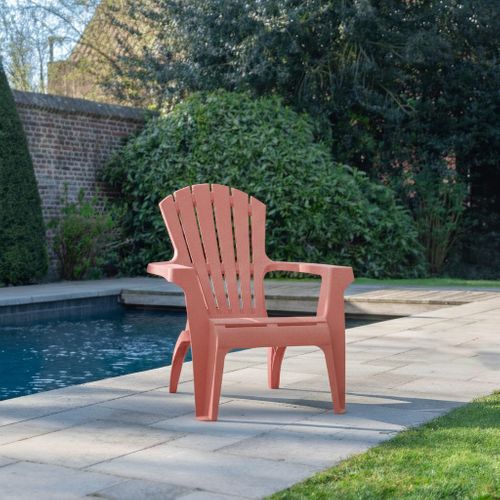 Lot De 4 Fauteuils Adirondack Terracotta