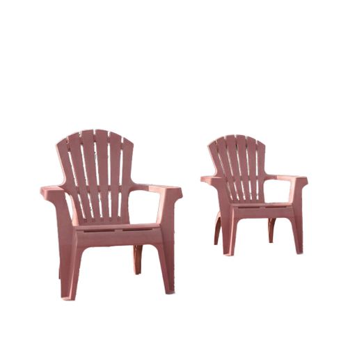 Lot De 2 Fauteuils Adirondack Terracotta