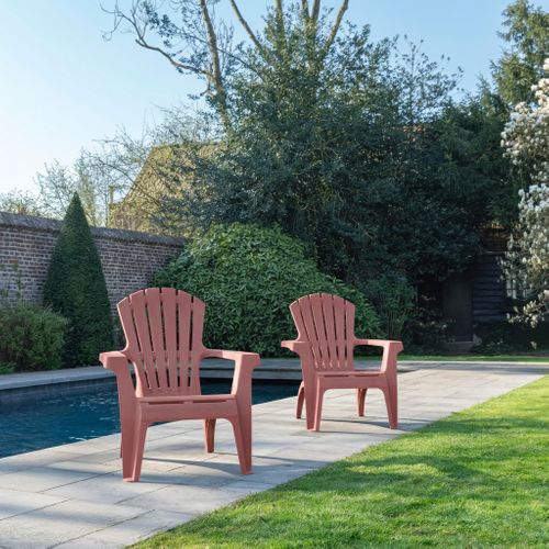 Fauteuil Adirondack Terracotta