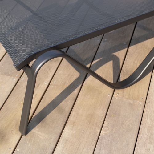 Bain De Soleil En Aluminium Noir Sunset