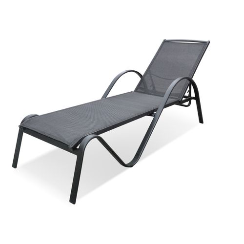 Bain De Soleil En Aluminium Noir Sunset