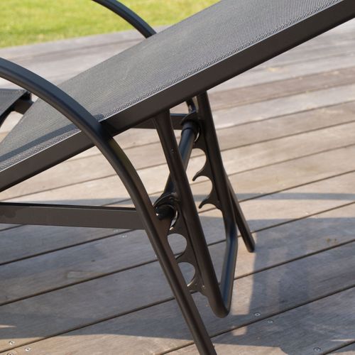 Bain De Soleil En Aluminium Noir Sunset