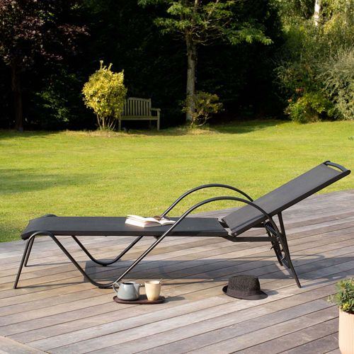 Bain De Soleil En Aluminium Noir Sunset