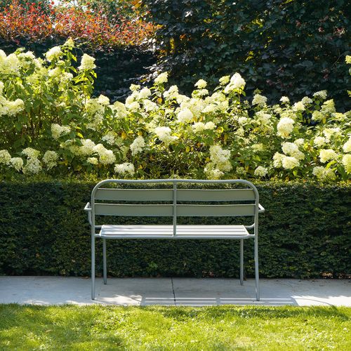 Banc En Aluminium 118cm Gris Galet Soha