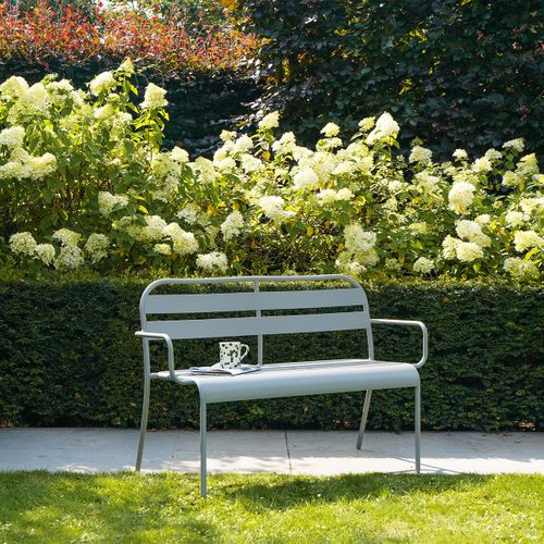 Banc En Aluminium 118cm Gris Galet Soha