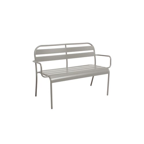 Banc En Aluminium 118cm Gris Galet Soha