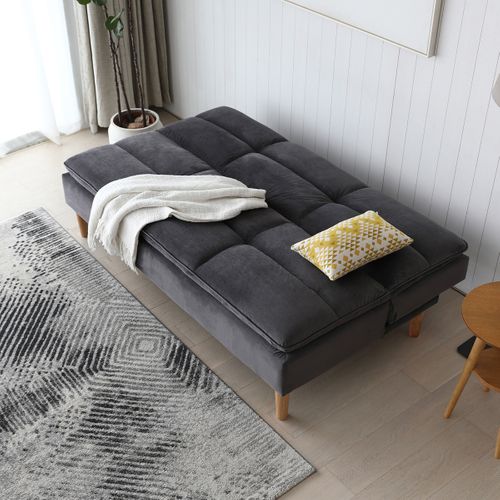 Canapé Convertible Anthracite Leeds