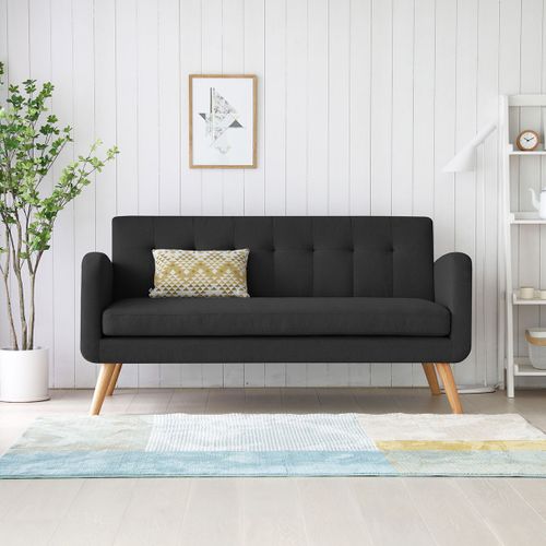 Canapé Gris Foncé Malmo Wilsa Indoor