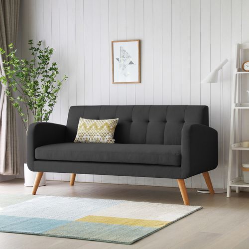 Canapé Gris Foncé Malmo Wilsa Indoor