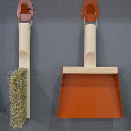 Coffret Pelle Et Balayette Clynk Nature Rouge Tomette