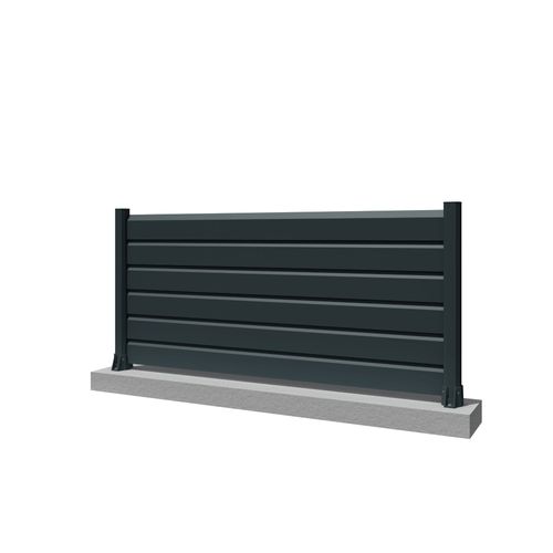 Clôture Brise Vue Gris Anthracite L 1911 X H 886 Mm 6 Lames