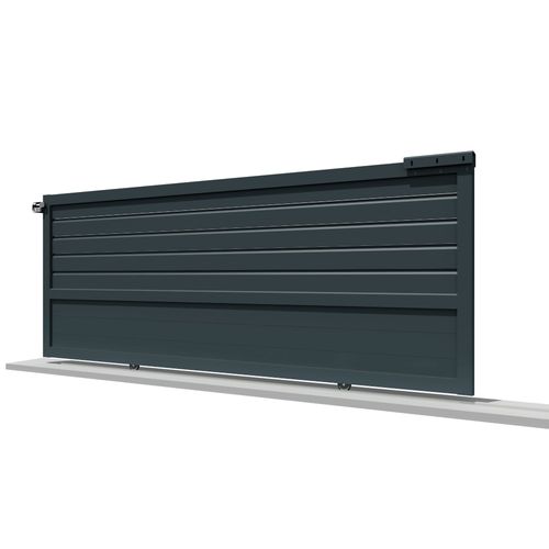 Portail Coulissant Mixte Gris Anthracite L 3000 X H 1713.6 Mm Motorisé