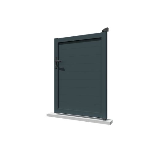 Portillon Plein Gris Anthracite L 1000 X H 1865 Mm