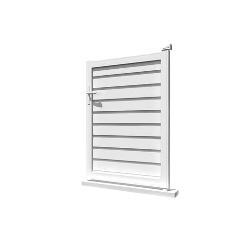 Portillon Brise-vue Blanc L 1000 X H 1557 Mm