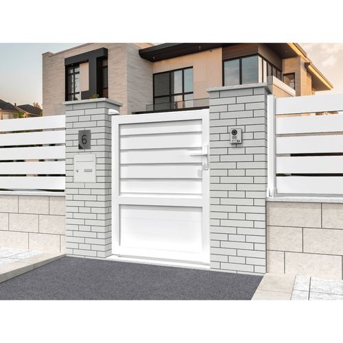 Portillon Mixte Blanc L 1000 X H 1594.8 Mm