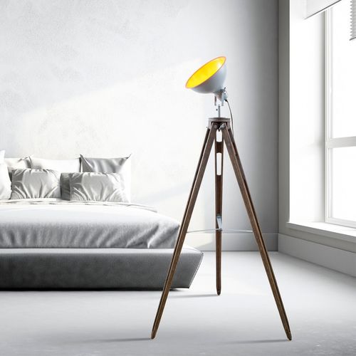 Lampadaire 145cm Bois Et Métal Model Factory