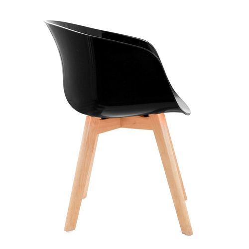 Fauteuil Avec Pieds En Bois De Hêtre Modèle Spirit Noir De Mac Andrews
