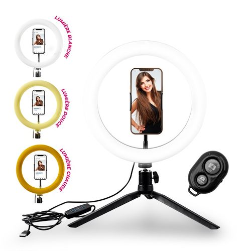 Trépied Selfie Avec Anneau Lumineux 3 Couleurs Rl1 Wi Light