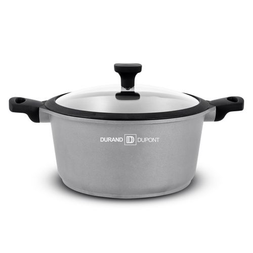 Faitout Fonte D'aluminium 28 Cm Avec Couvercle Chambord Titane Ft28tfi Durant Dupont